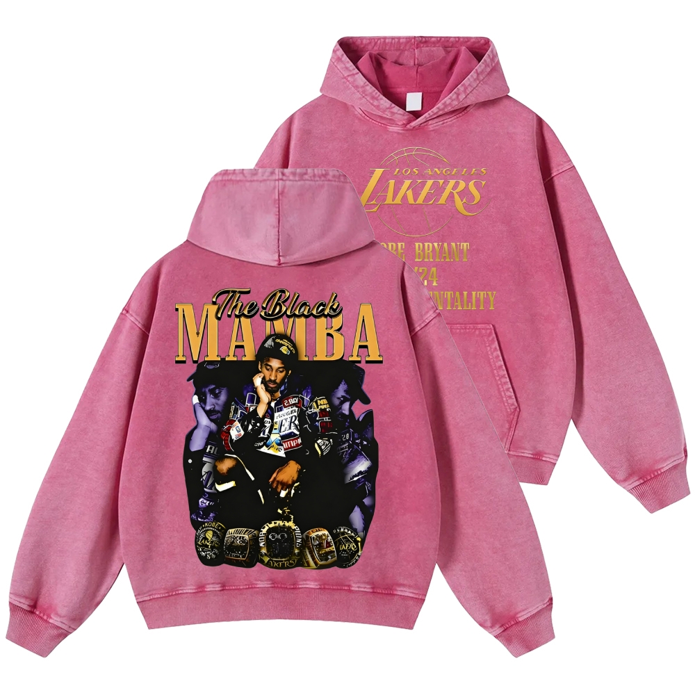 Unisex Casual Printed Double-sided Washed Hoodie 2512006005