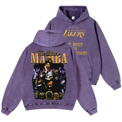 Unisex Casual Printed Double-sided Washed Hoodie 2512006005