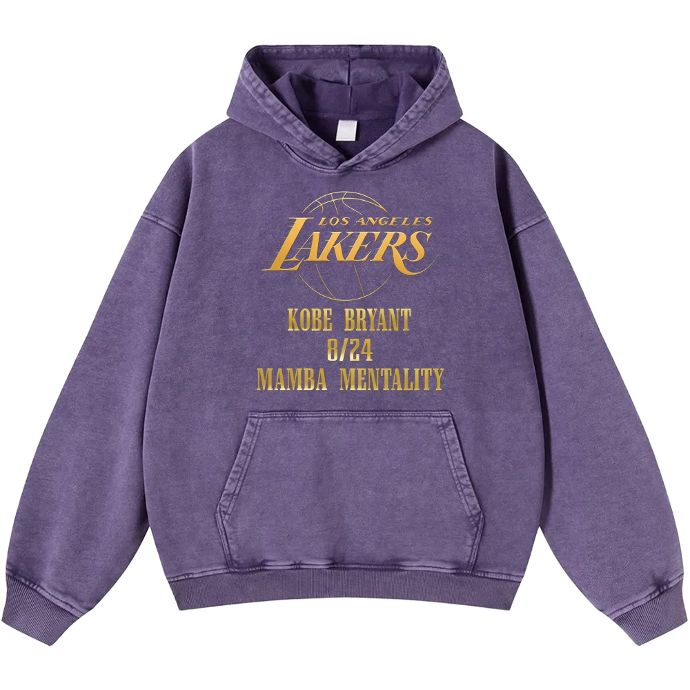 Unisex Casual Printed Double-sided Washed Hoodie 2512006005