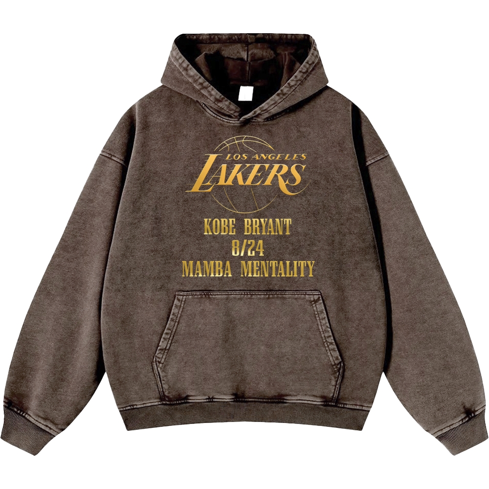 Unisex Casual Printed Double-sided Washed Hoodie 2512006005