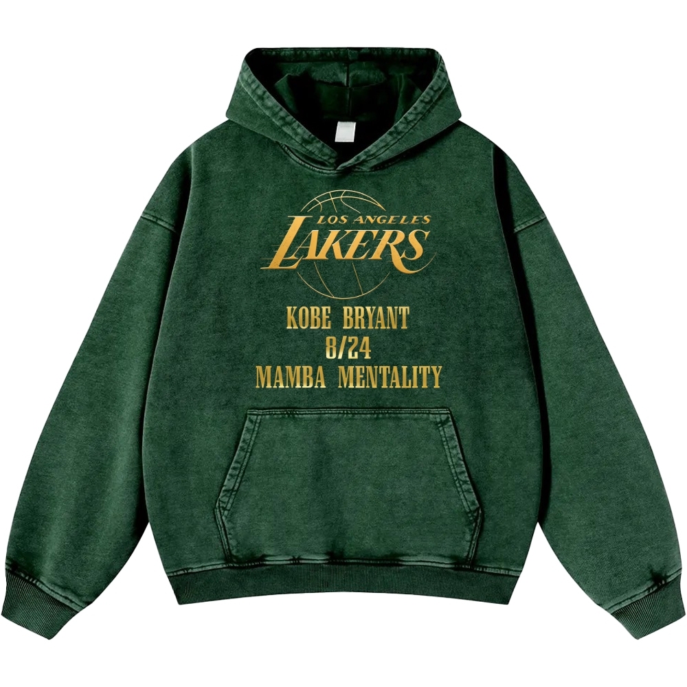 Unisex Casual Printed Double-sided Washed Hoodie 2512006005