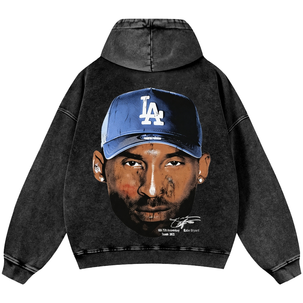 Casual Washed Hoodie|KOBE