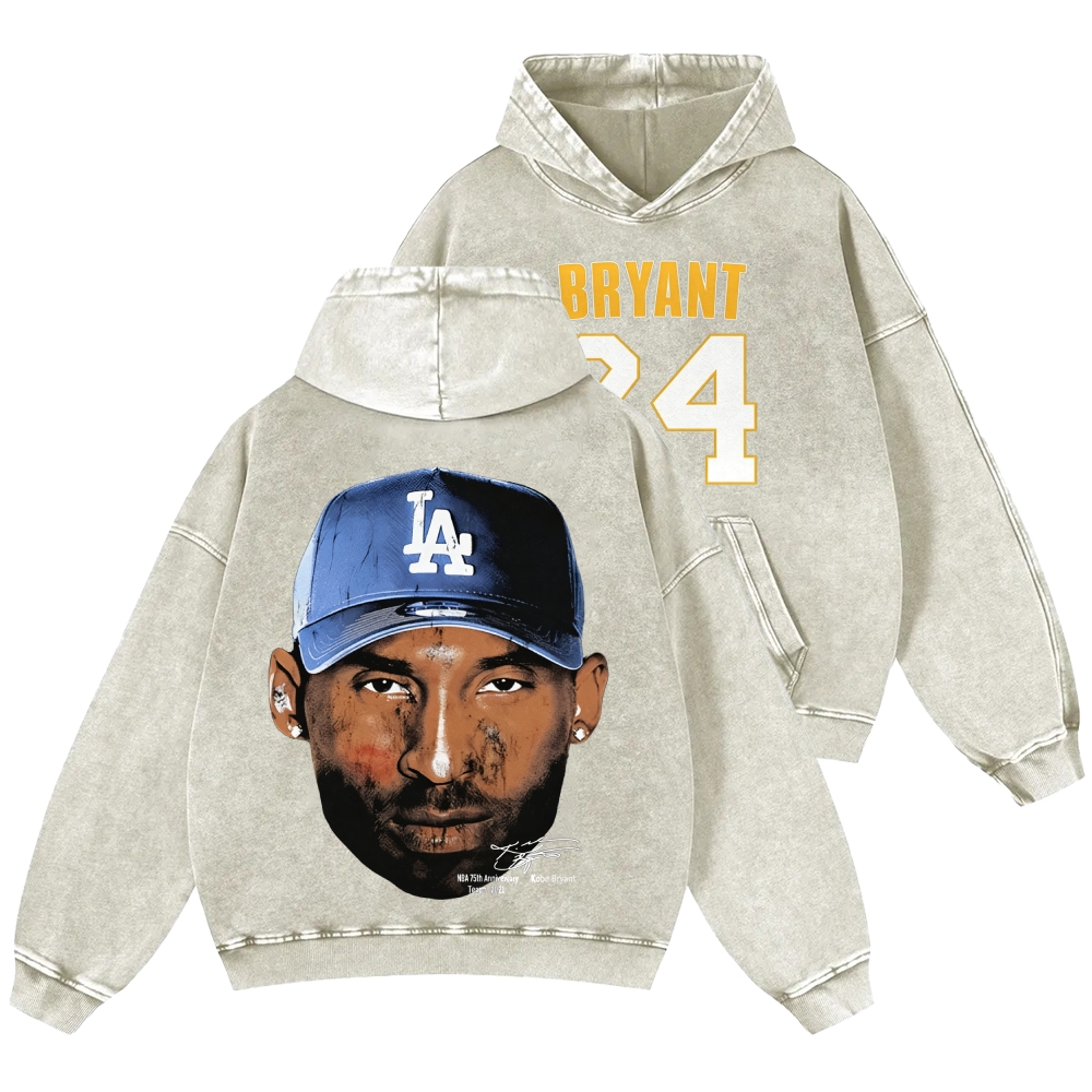 Casual Washed Hoodie|KOBE