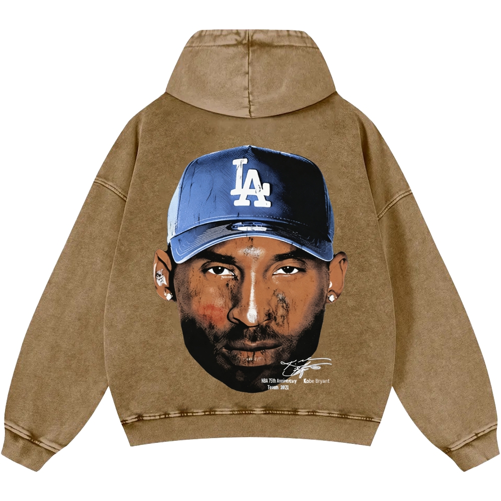 Casual Washed Hoodie|KOBE