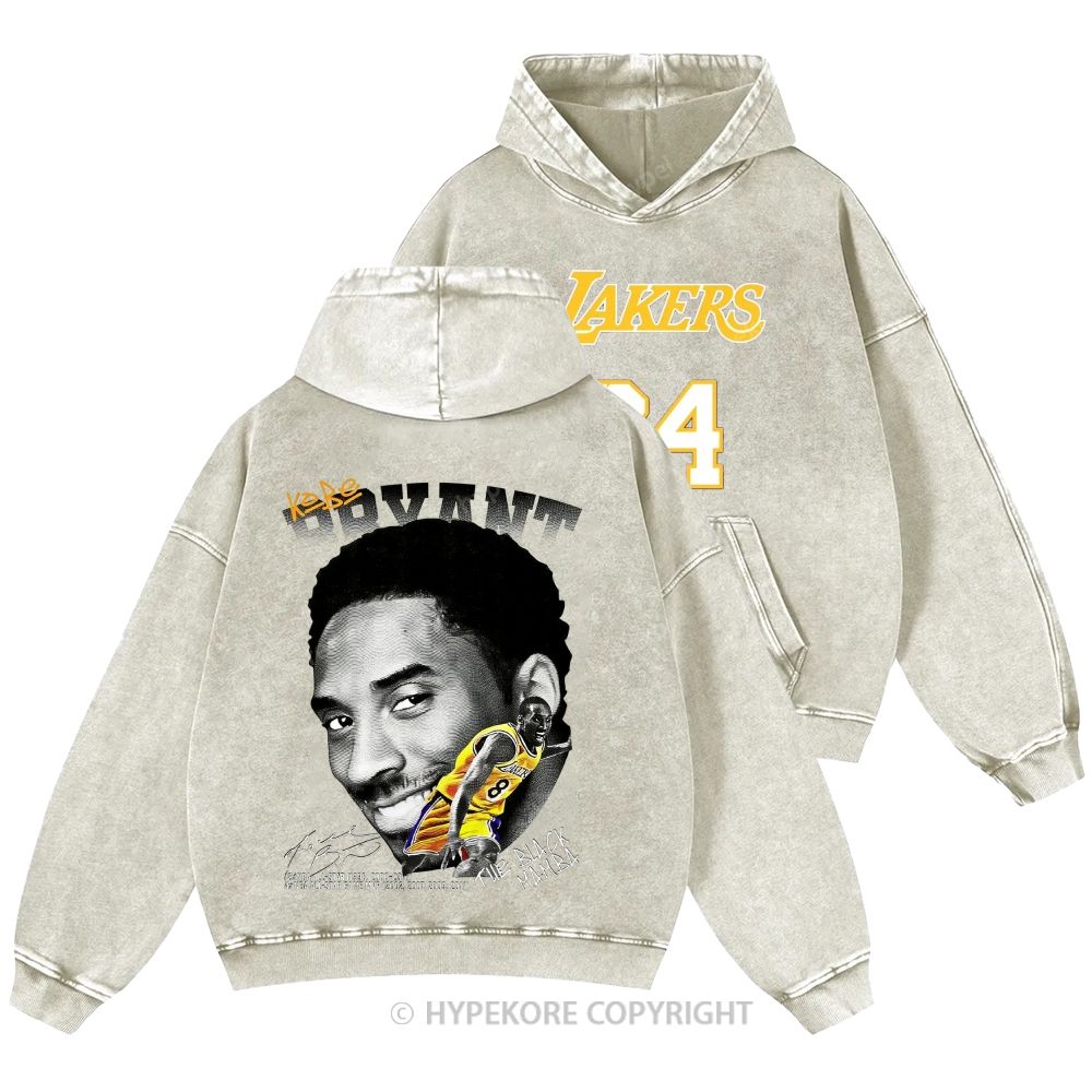 Kobe Bryant Unisex Casual Printed Double-sided Washed Hoodie