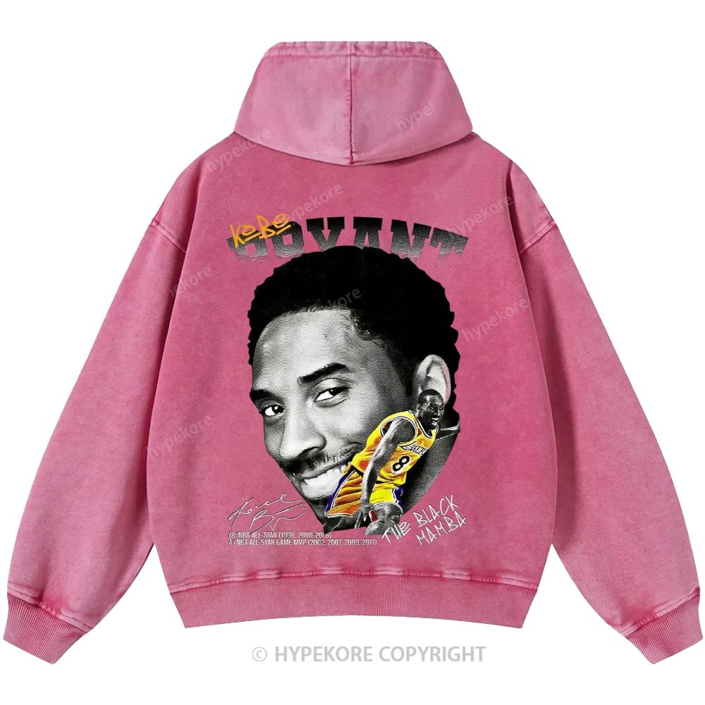 Kobe Bryant Unisex Casual Printed Double-sided Washed Hoodie