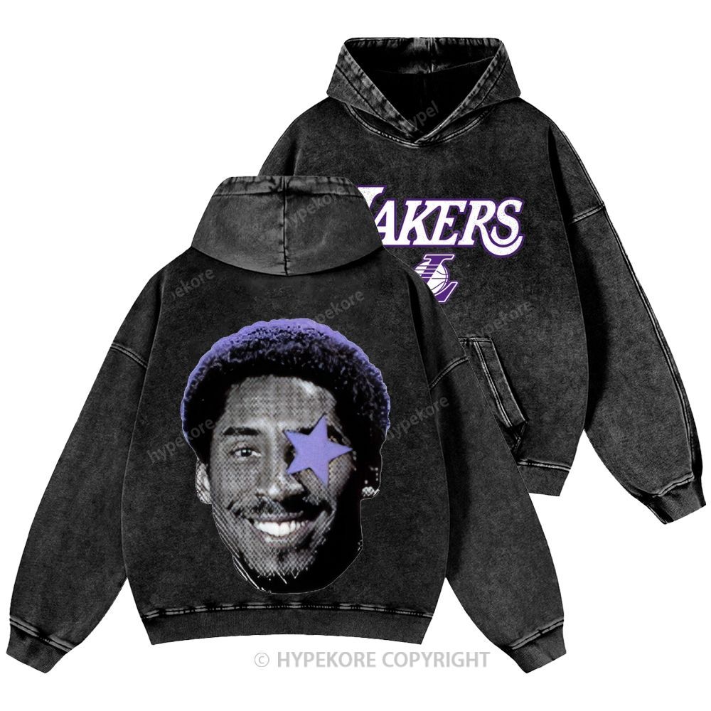 Kobe Bryant Unisex Casual Printed Double-sided Washed Hoodie
