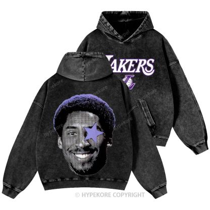 Kobe Bryant Unisex Casual Printed Double-sided Washed Hoodie