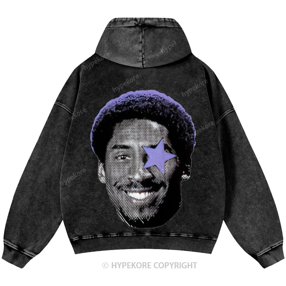 Kobe Bryant Unisex Casual Printed Double-sided Washed Hoodie