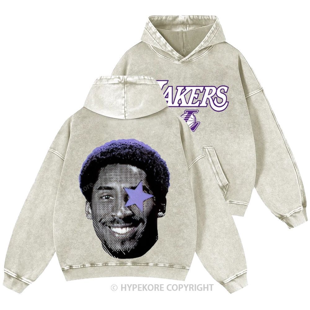Kobe Bryant Unisex Casual Printed Double-sided Washed Hoodie