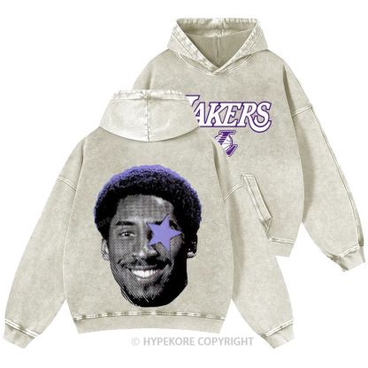 Kobe Bryant Unisex Casual Printed Double-sided Washed Hoodie