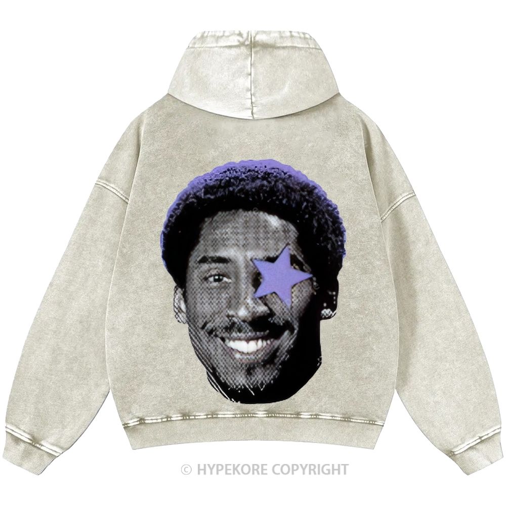 Kobe Bryant Unisex Casual Printed Double-sided Washed Hoodie