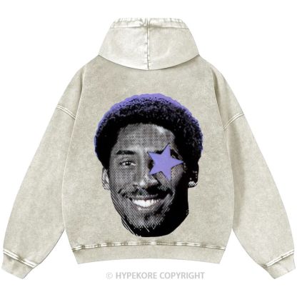 Kobe Bryant Unisex Casual Printed Double-sided Washed Hoodie