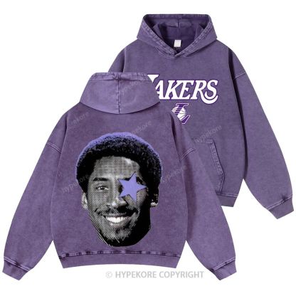 Kobe Bryant Unisex Casual Printed Double-sided Washed Hoodie