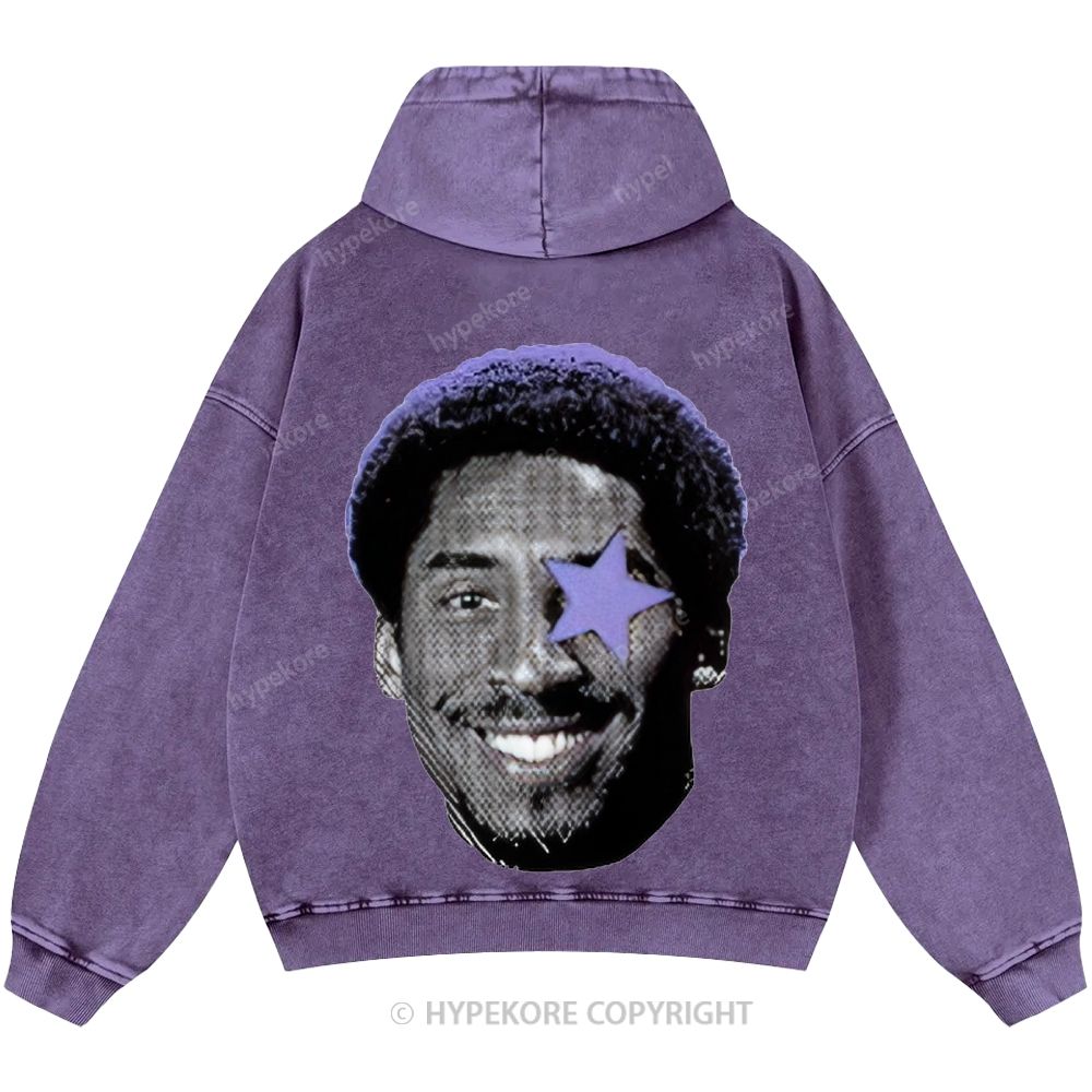 Kobe Bryant Unisex Casual Printed Double-sided Washed Hoodie