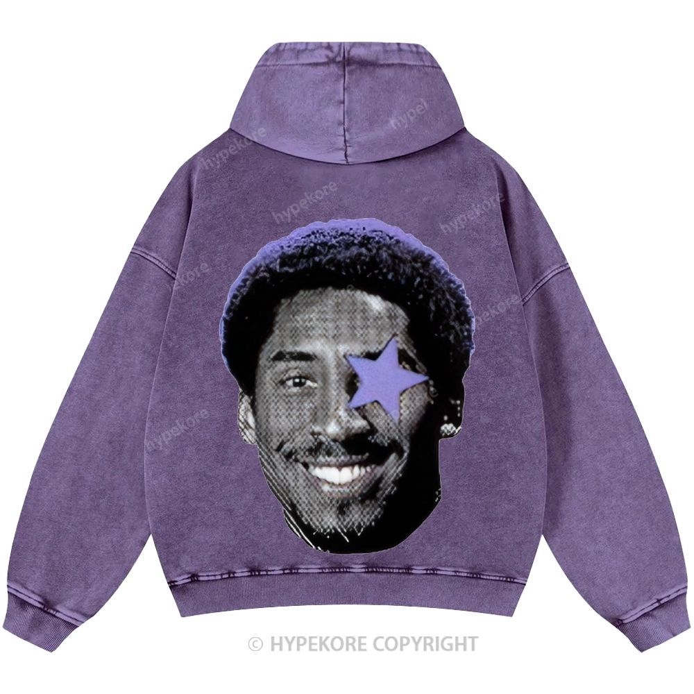 Kobe Bryant Unisex Casual Printed Double-sided Washed Hoodie