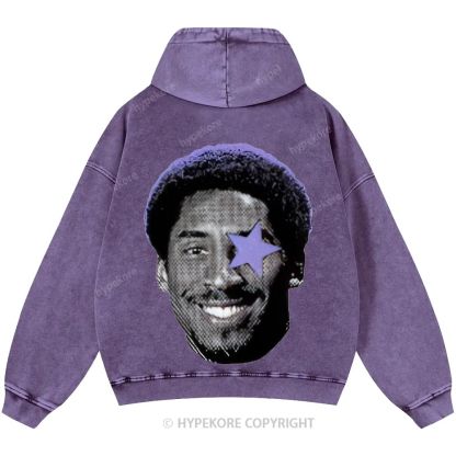 Kobe Bryant Unisex Casual Printed Double-sided Washed Hoodie