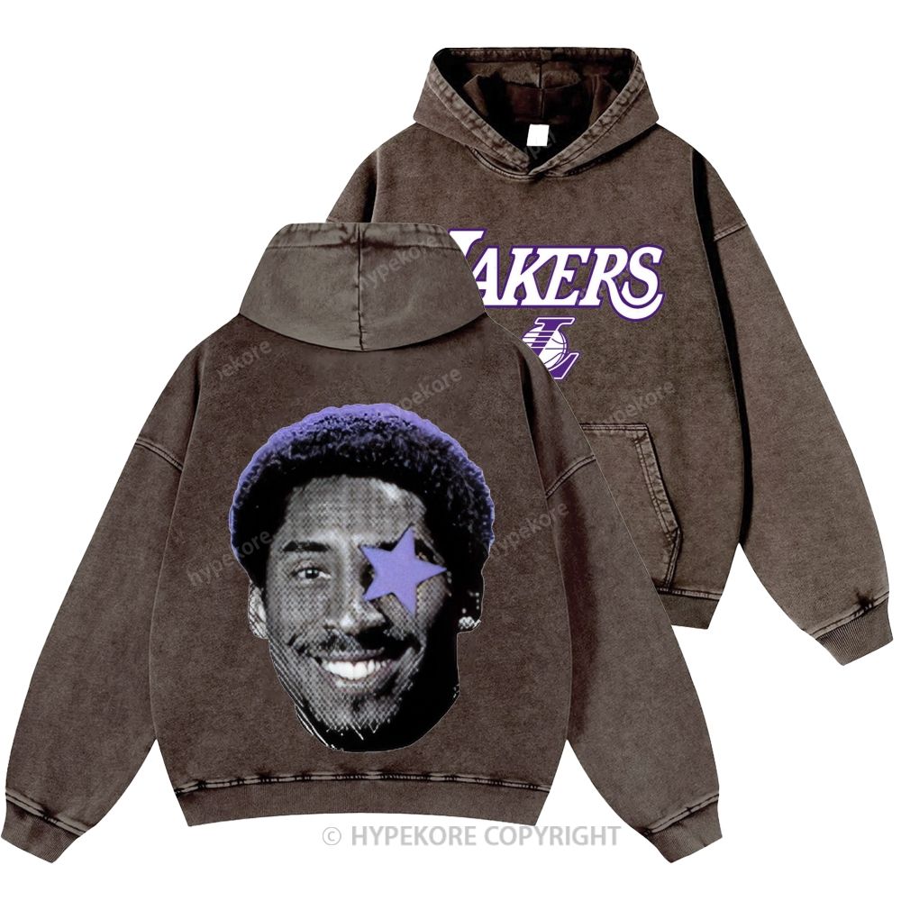 Kobe Bryant Unisex Casual Printed Double-sided Washed Hoodie