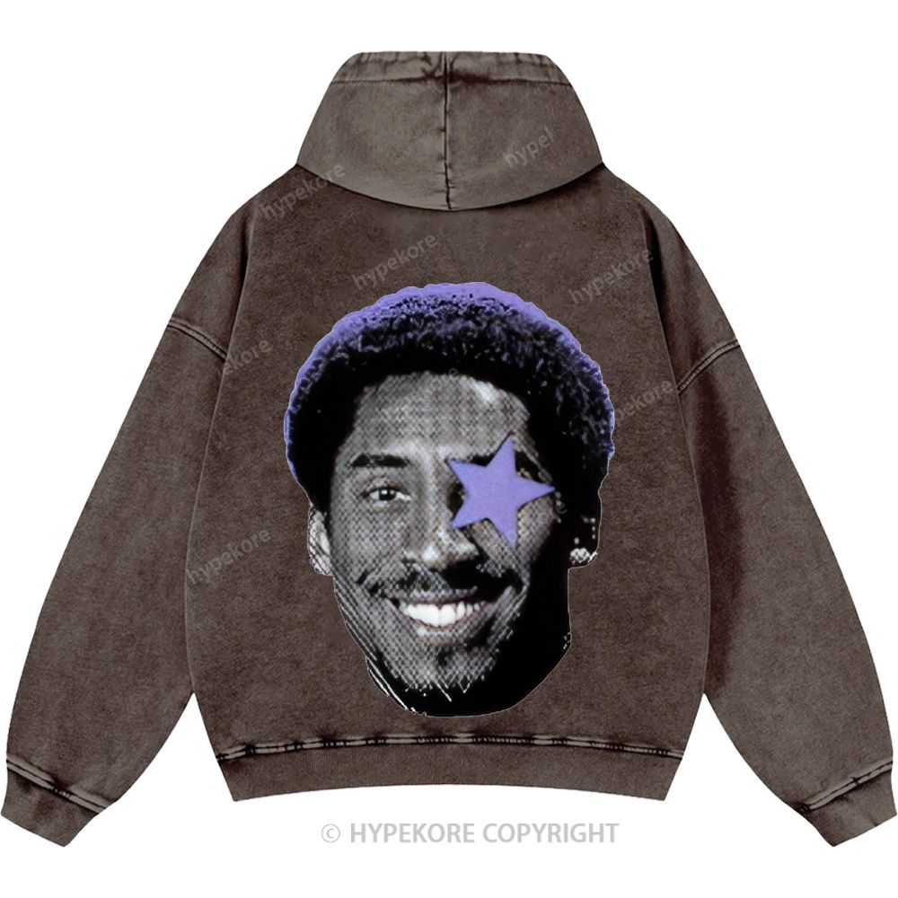 Kobe Bryant Unisex Casual Printed Double-sided Washed Hoodie