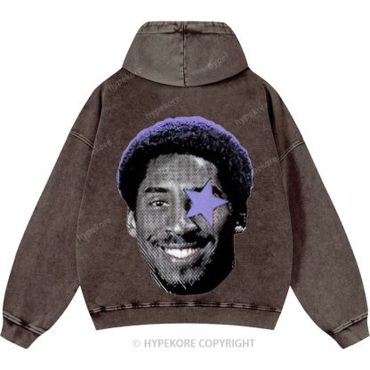 Kobe Bryant Unisex Casual Printed Double-sided Washed Hoodie