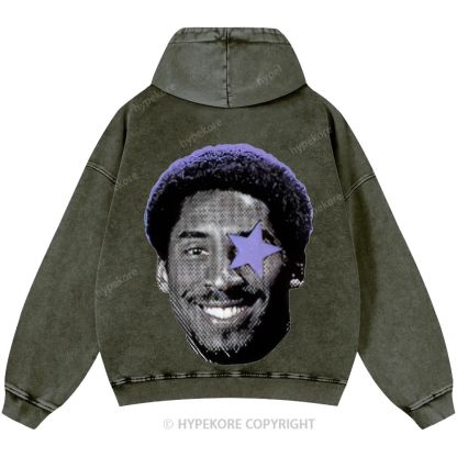 Kobe Bryant Unisex Casual Printed Double-sided Washed Hoodie