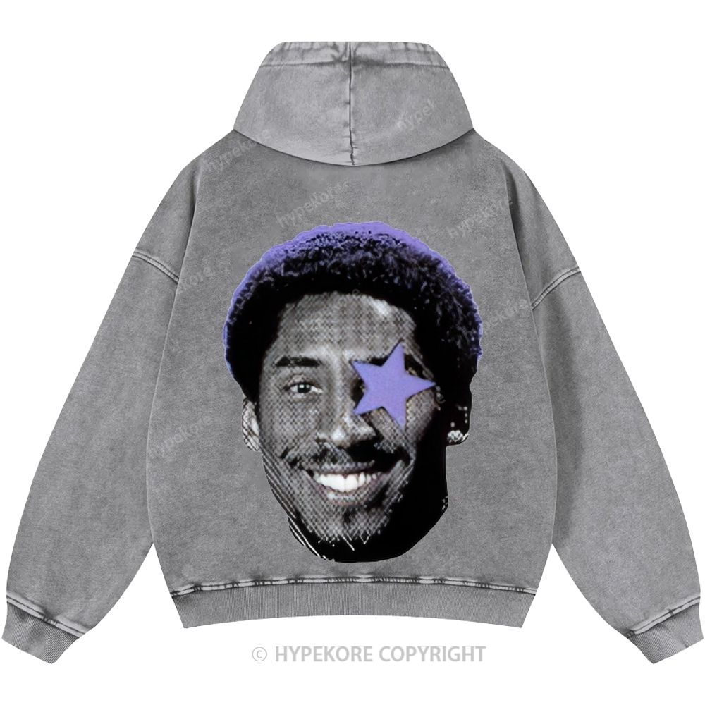 Kobe Bryant Unisex Casual Printed Double-sided Washed Hoodie