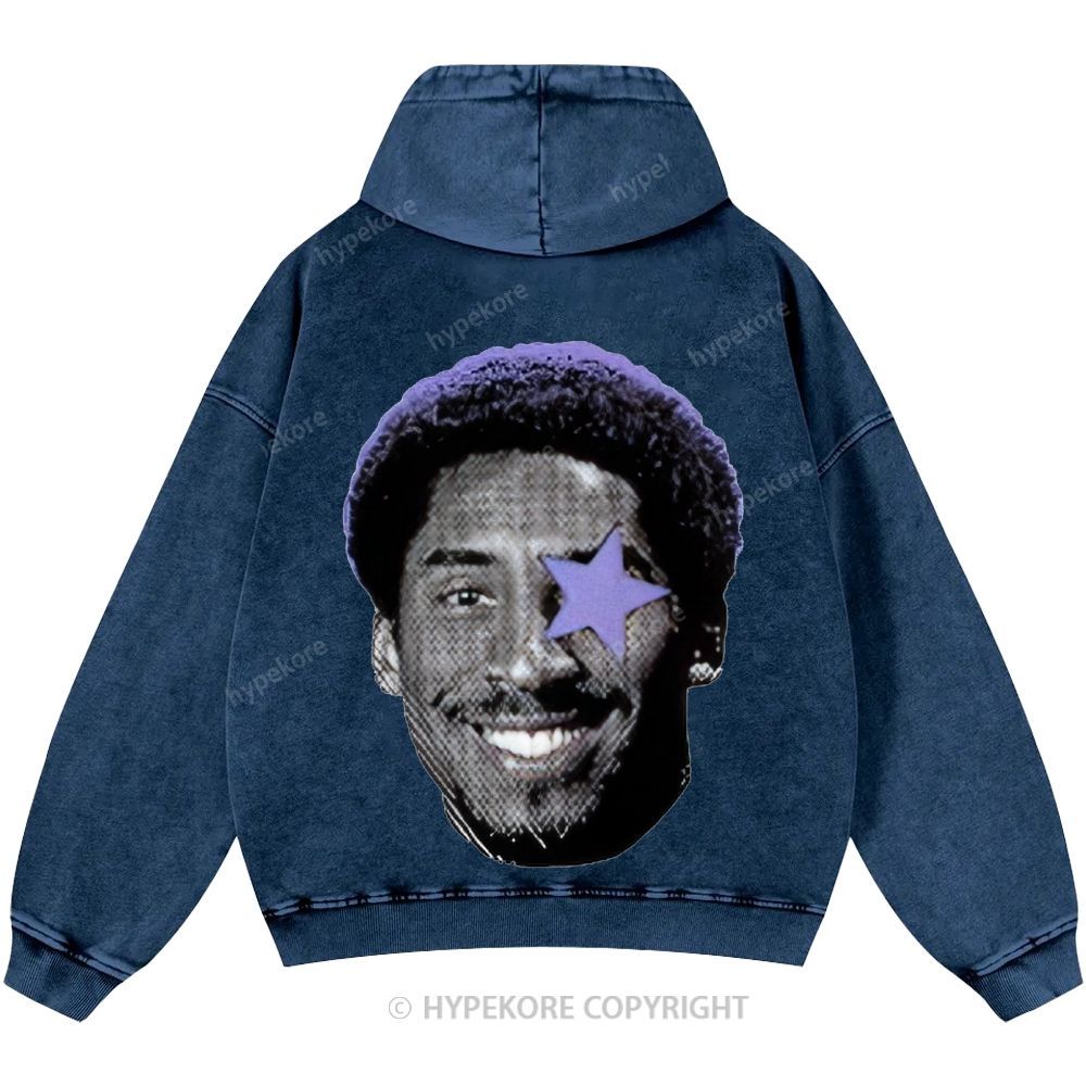Kobe Bryant Unisex Casual Printed Double-sided Washed Hoodie