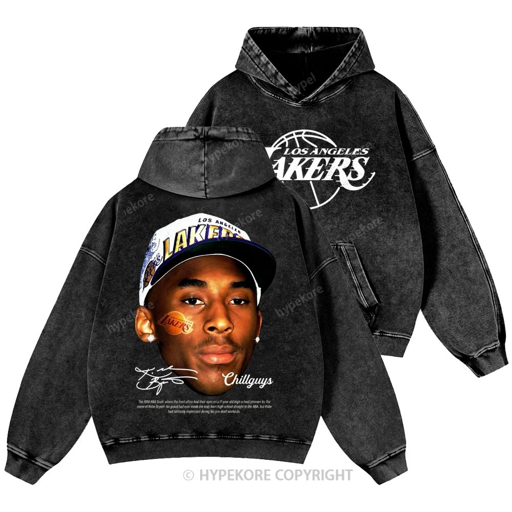 Kobe Bryant Unisex Casual Printed Double-sided Washed Hoodie