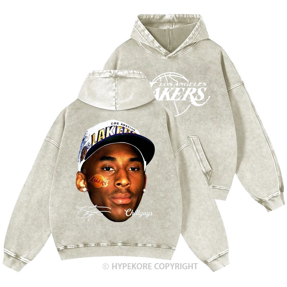Kobe Bryant Unisex Casual Printed Double-sided Washed Hoodie