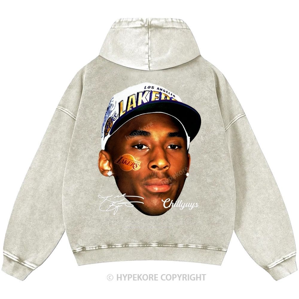Kobe Bryant Unisex Casual Printed Double-sided Washed Hoodie