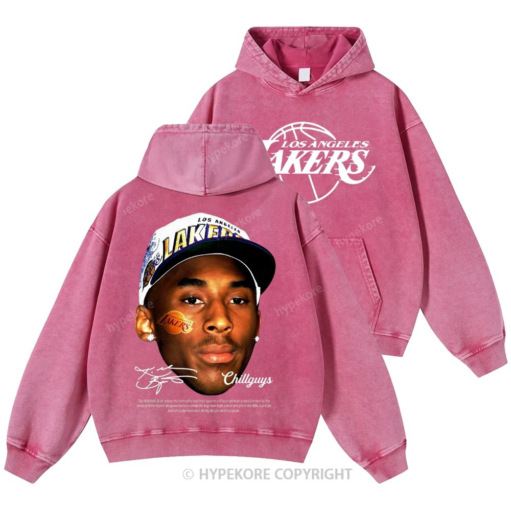 Kobe Bryant Unisex Casual Printed Double-sided Washed Hoodie