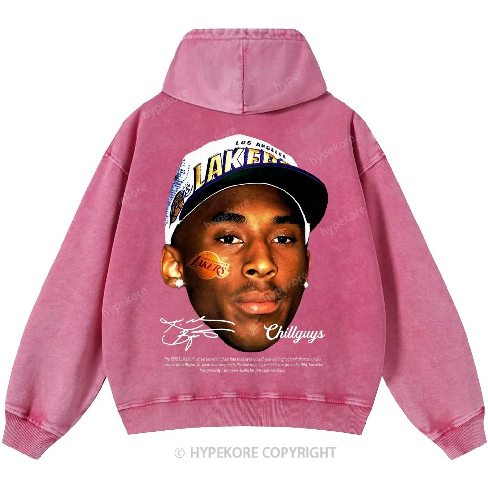 Kobe Bryant Unisex Casual Printed Double-sided Washed Hoodie