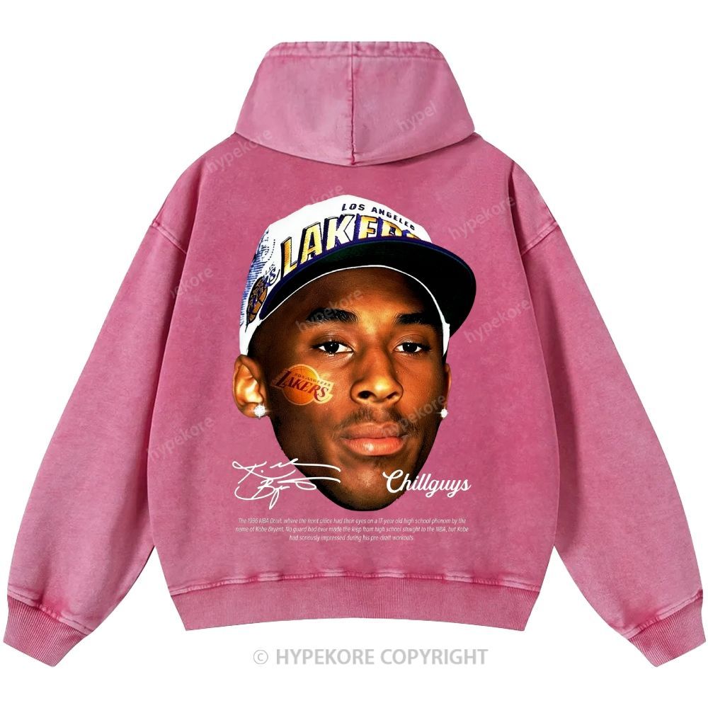 Kobe Bryant Unisex Casual Printed Double-sided Washed Hoodie