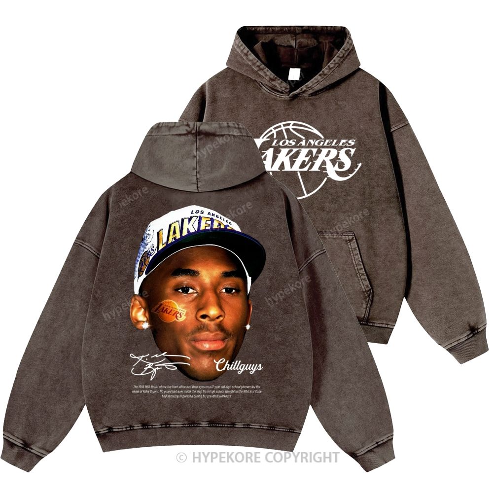 Kobe Bryant Unisex Casual Printed Double-sided Washed Hoodie