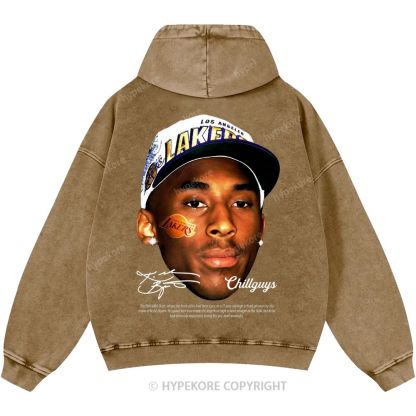 Kobe Bryant Unisex Casual Printed Double-sided Washed Hoodie