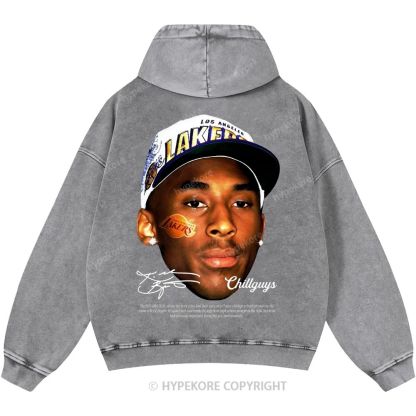 Kobe Bryant Unisex Casual Printed Double-sided Washed Hoodie