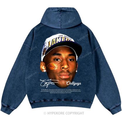 Kobe Bryant Unisex Casual Printed Double-sided Washed Hoodie