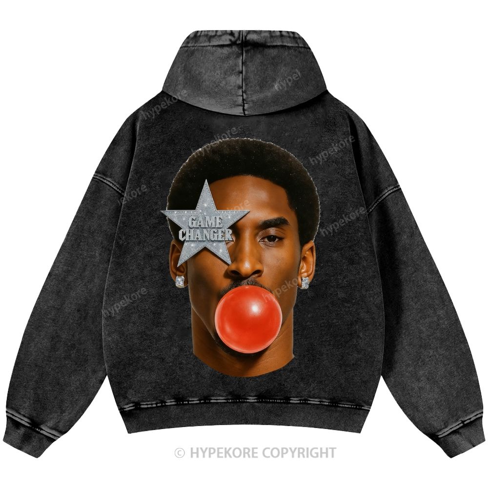 Kobe Bryant Unisex Casual Printed Double-sided Washed Hoodie