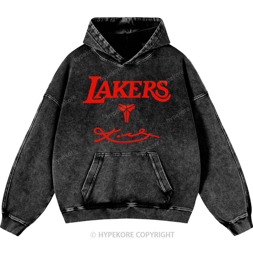 Kobe Bryant Unisex Casual Printed Double-sided Washed Hoodie