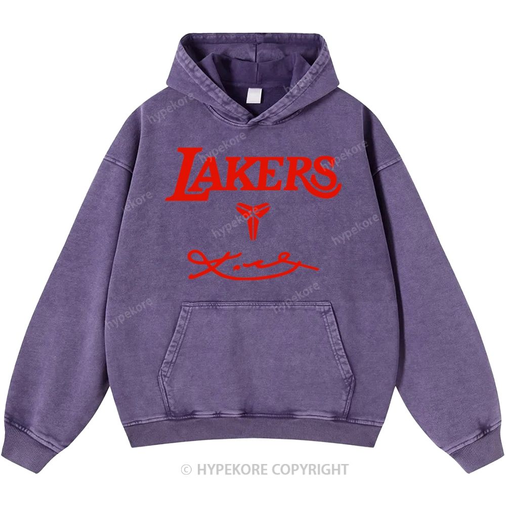 Kobe Bryant Unisex Casual Printed Double-sided Washed Hoodie