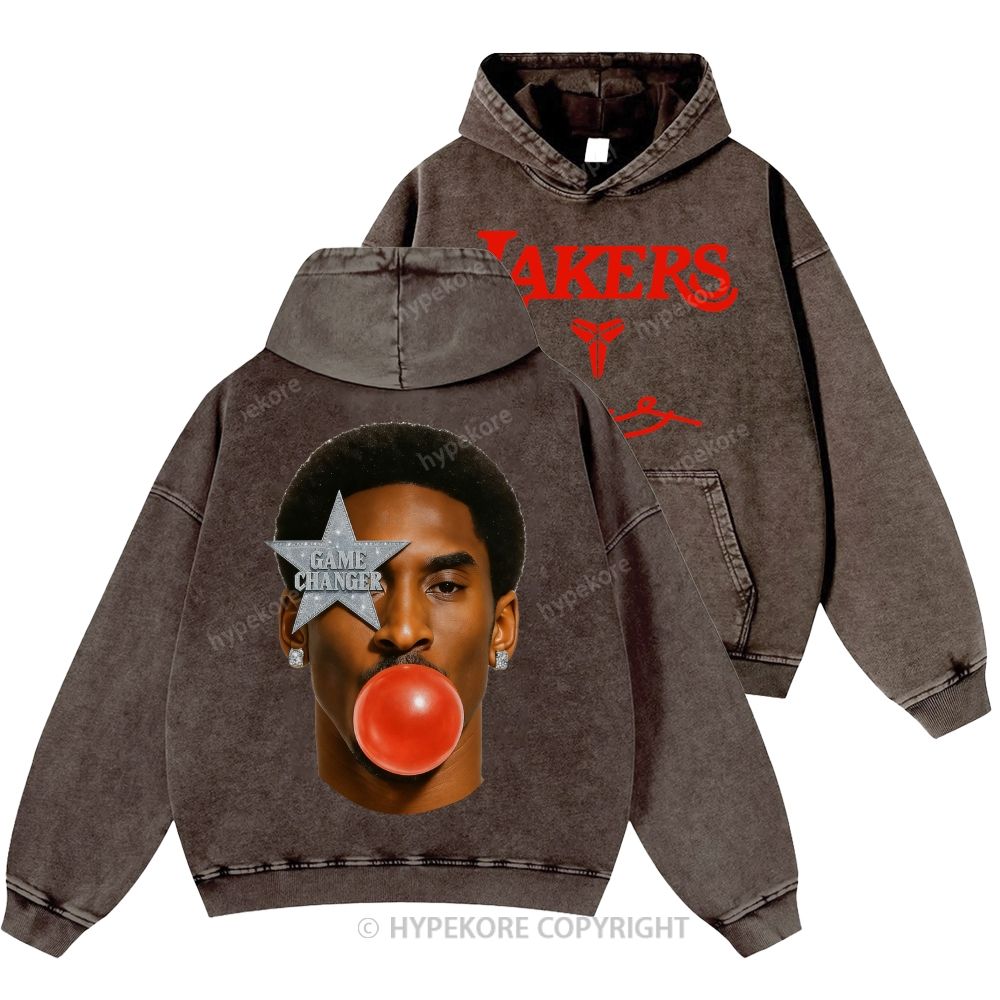 Kobe Bryant Unisex Casual Printed Double-sided Washed Hoodie