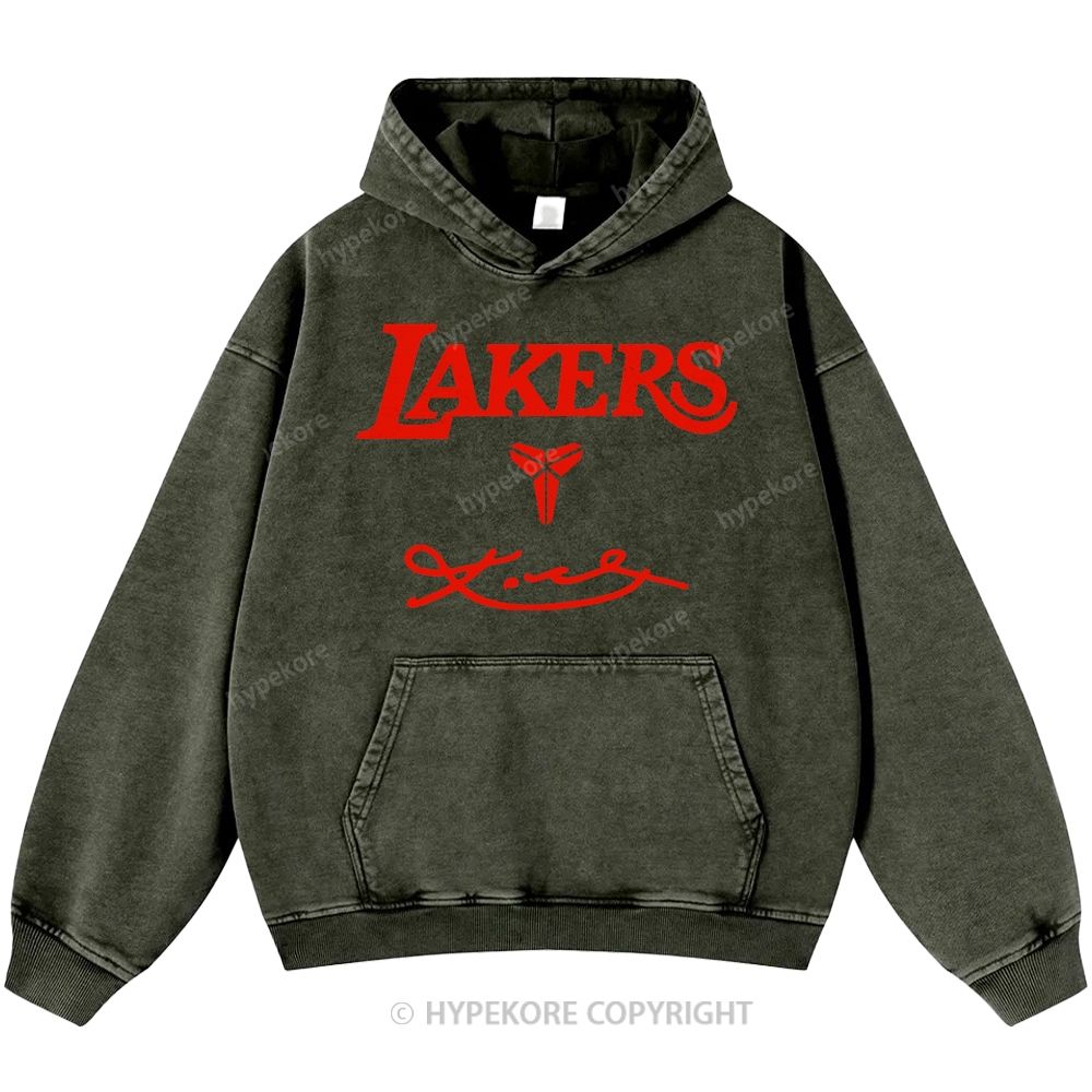 Kobe Bryant Unisex Casual Printed Double-sided Washed Hoodie
