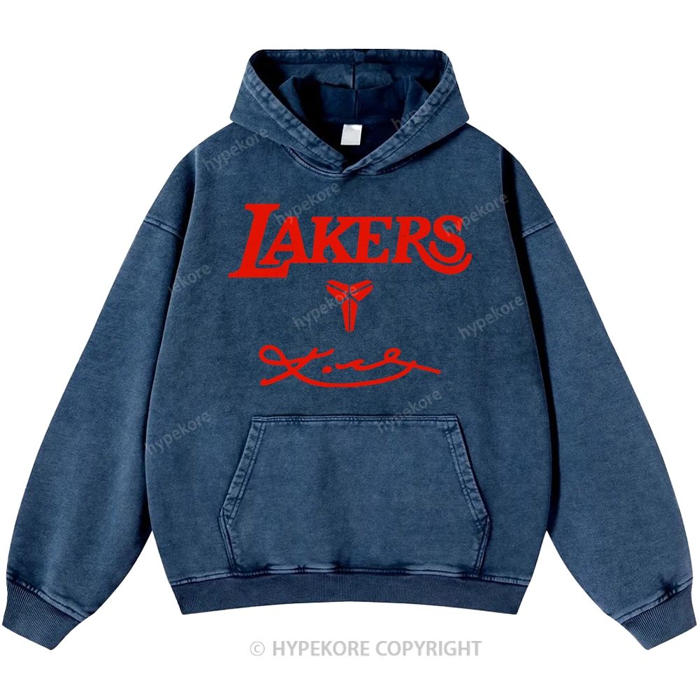 Kobe Bryant Unisex Casual Printed Double-sided Washed Hoodie