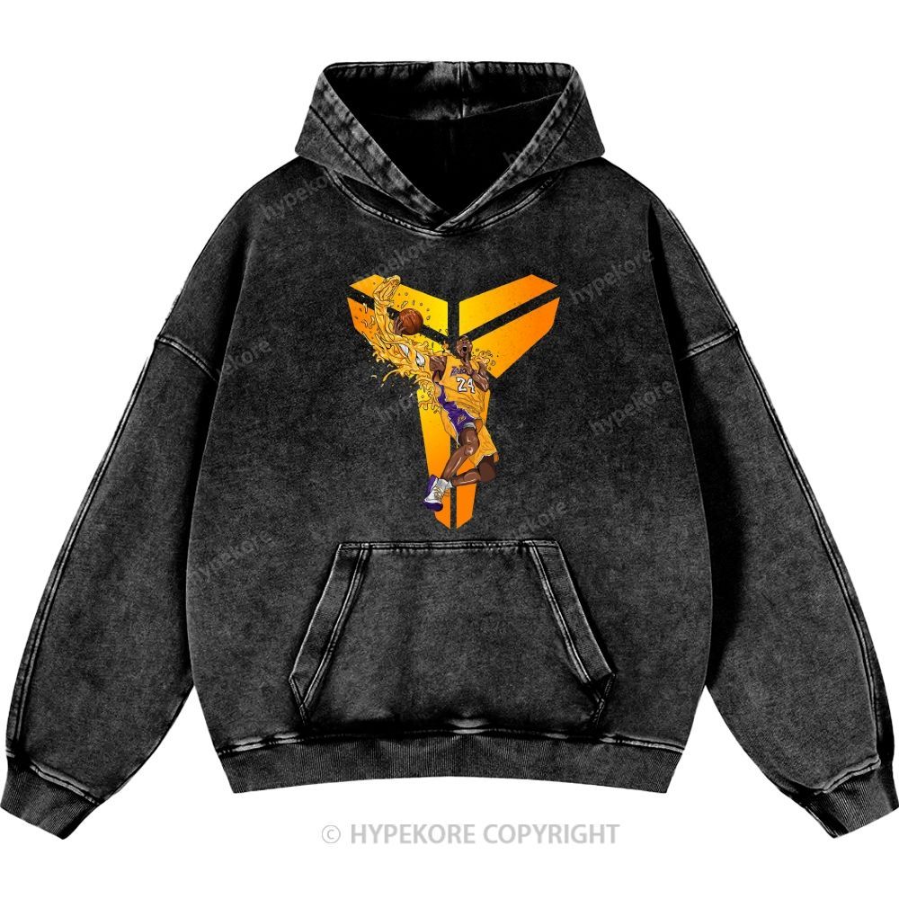 Kobe Bryant Unisex Casual Printed Double-sided Washed Hoodie