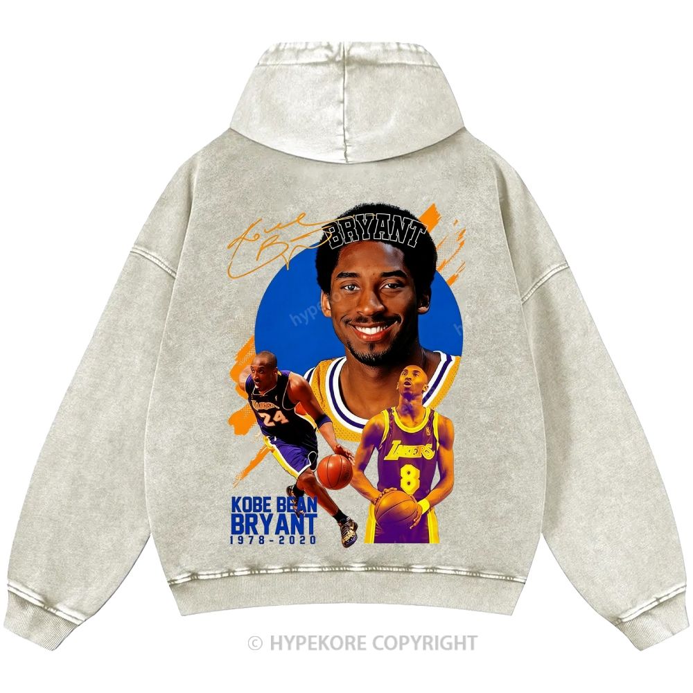 Kobe Bryant Unisex Casual Printed Double-sided Washed Hoodie