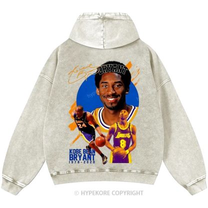 Kobe Bryant Unisex Casual Printed Double-sided Washed Hoodie