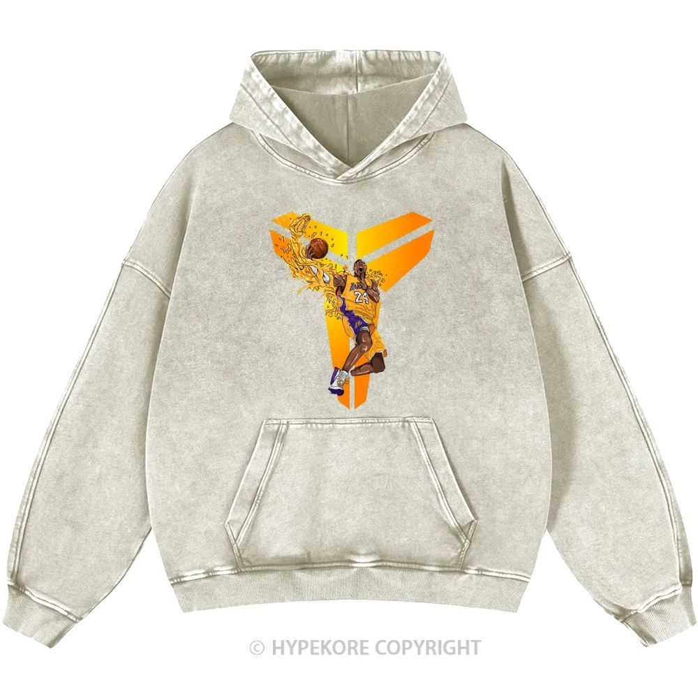 Kobe Bryant Unisex Casual Printed Double-sided Washed Hoodie