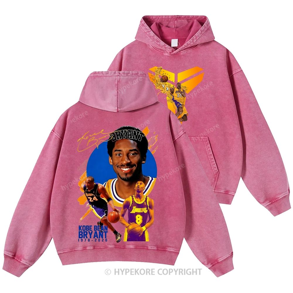 Kobe Bryant Unisex Casual Printed Double-sided Washed Hoodie