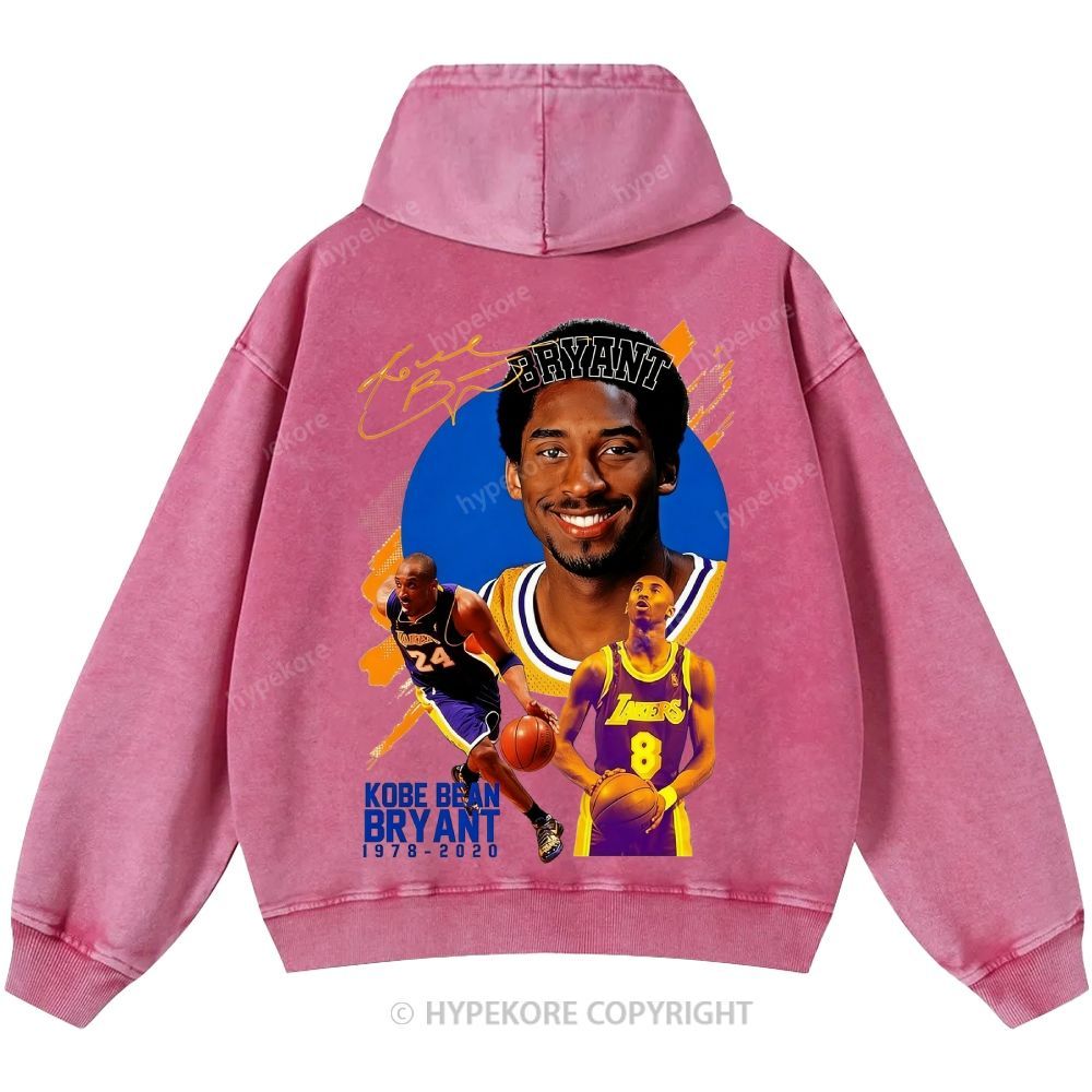 Kobe Bryant Unisex Casual Printed Double-sided Washed Hoodie