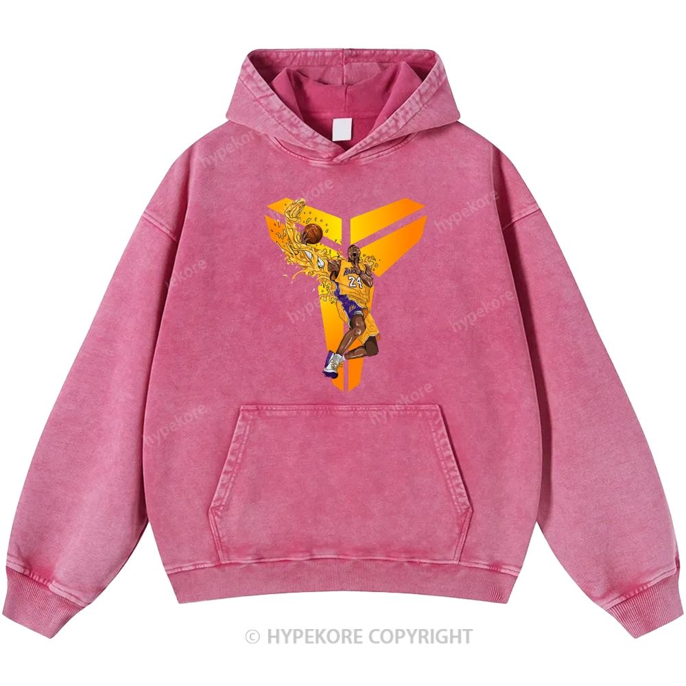 Kobe Bryant Unisex Casual Printed Double-sided Washed Hoodie
